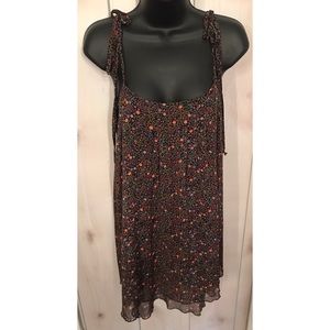 Shear floral dress